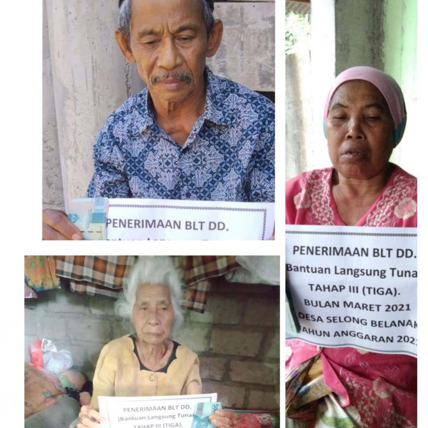 Penyalurab BLT DD. Tahap III Desa Selong Belanak Tahun 2021